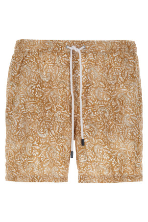 Купальник з квітковим принтом Paisley, коричневий BARBA 486070001