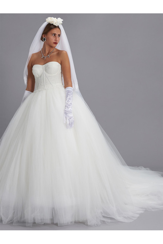 Свадебное платье Белое DOLCE & GABBANA F6G7ETHLM0UW0001