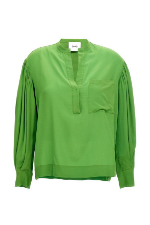 Шелковый блузник Зеленый NUDE 1103510513