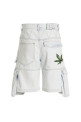 Bleached Embroidered Ultracargo' bermuda shorts BLUE