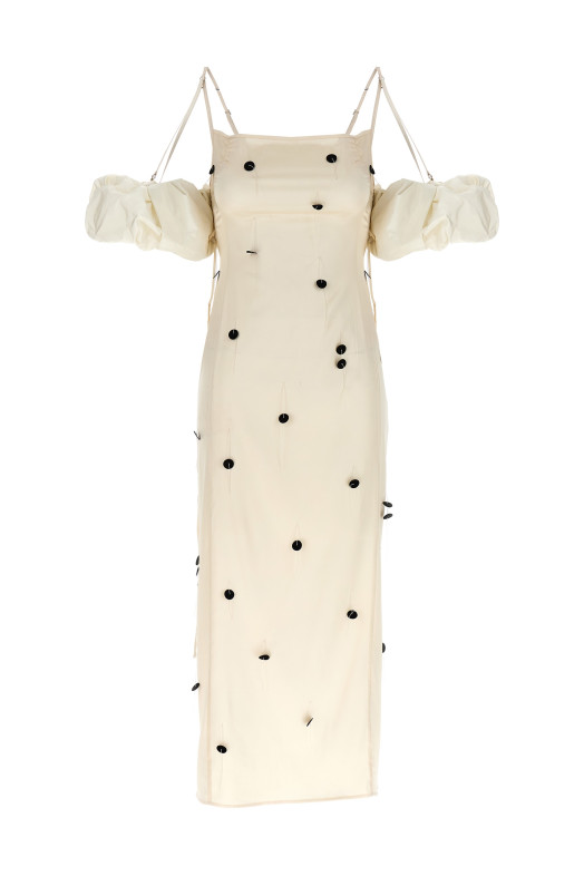 Платье «La robe chouchou» Черно-серое 23H233DR074OFFWHITEBLACK