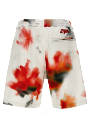 'Obscured Flower' bermuda shorts Multicolor