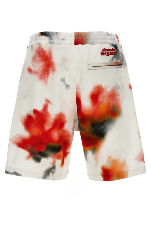 'Obscured Flower' bermuda shorts Multicolor