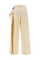 Брюки с логотипом на поясе Бежевые J.W.ANDERSON TR0334PG1483046