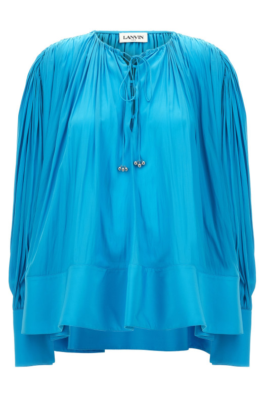 Wide blouse BLUE