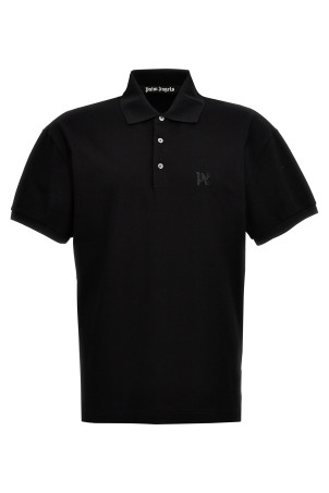 'Monogram' polo shirt Black