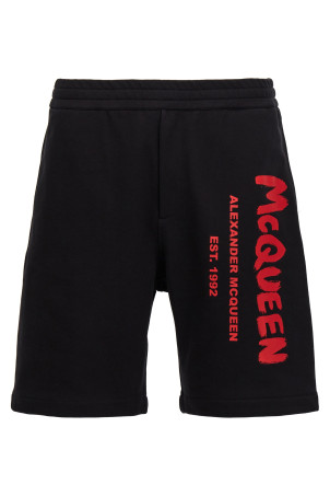 'Graffiti' bermuda shorts Black