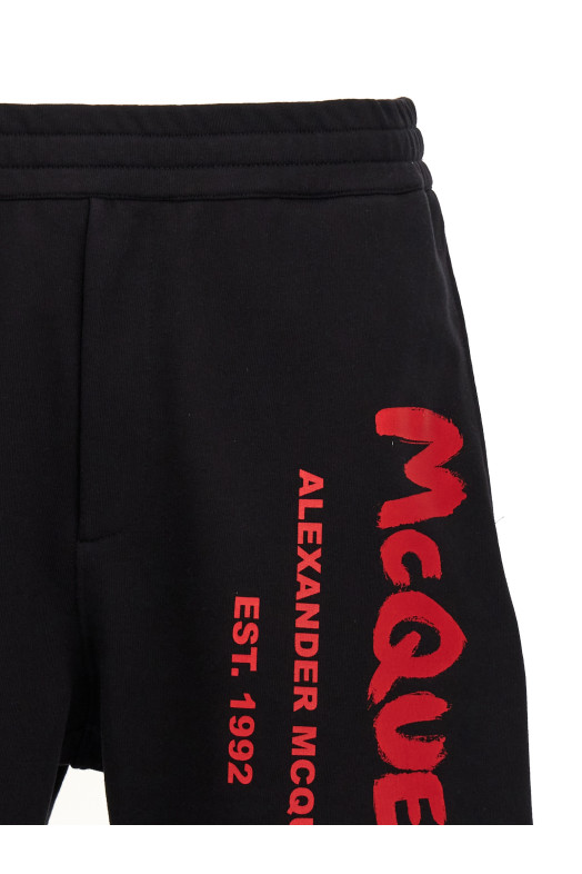 'Graffiti' bermuda shorts Black