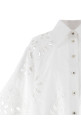 Рубашка с вырезанной вышивкой Белая DOLCE & GABBANA F5S56ZGDCKOW0800
