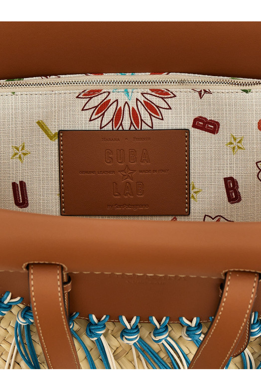 Cuba Lab x SanPa 'Tropicana' shopping bag Multicolor