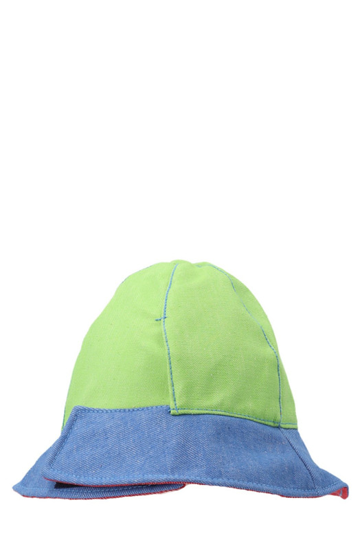 Multicolor denim bucket hat Multicolor