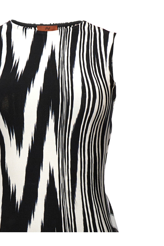 Боди с узором «лоток» Черно-серый MISSONI DS23SK3FBK026AF9001