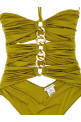 Цельный купальник с цепью Зеленый ELISABETTA FRANCHI CS72B51E2DC6