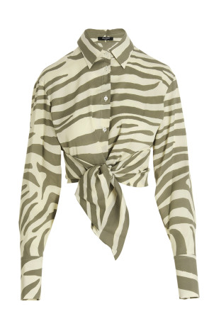 Сорочка Zebra, різнокольорова BALMAIN AF1HU105VC81GLU
