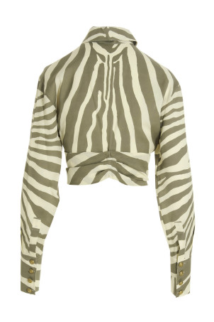 Сорочка Zebra, різнокольорова BALMAIN AF1HU105VC81GLU