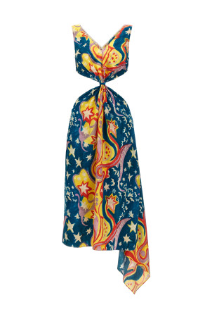 'No Vacancy Inn' capsule High Summer long dress Multicolor