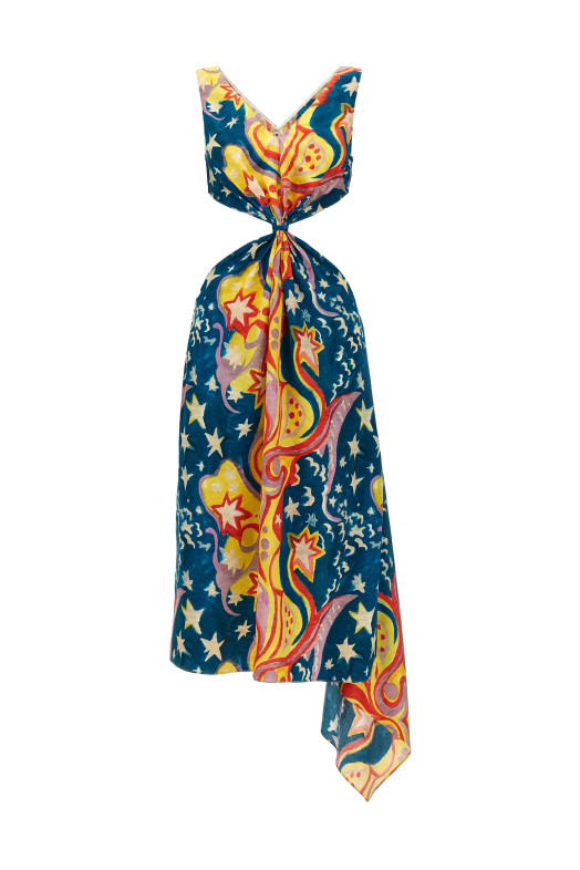 'No Vacancy Inn' capsule High Summer long dress Multicolor