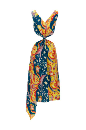 'No Vacancy Inn' capsule High Summer long dress Multicolor