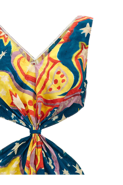 'No Vacancy Inn' capsule High Summer long dress Multicolor