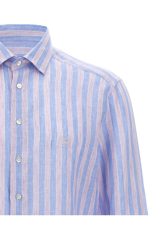 Льняная рубашка Разноцветная ETRO MRIB000299TR336S9880