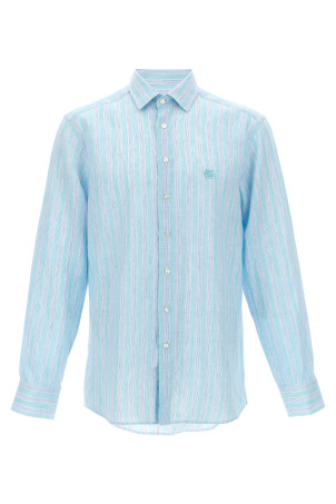 Льняная рубашка Разноцветная ETRO MRIB000299TR336S9890