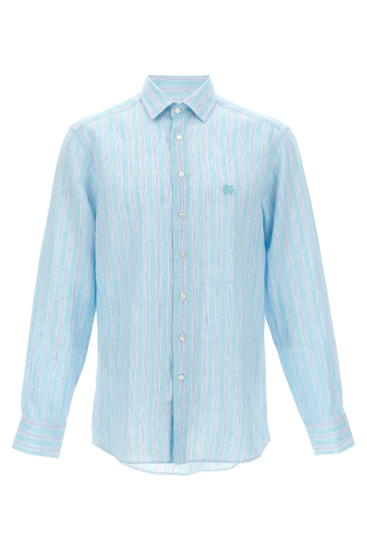 Льняная рубашка Разноцветная ETRO MRIB000299TR336S9890