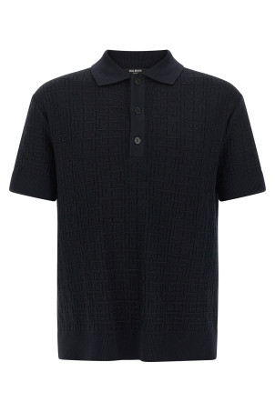 Трикотажна сорочка-поло «Монограма» Синя GH1GB044KI036AJ