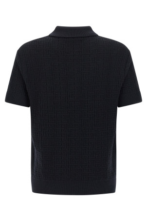 Трикотажна сорочка-поло «Монограма» Синя GH1GB044KI036AJ