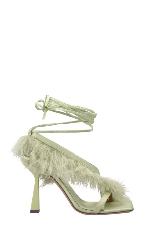 Сандалі «Feather Wrap» Зелені SEBASTIAN SE1101OLIVEGREEN