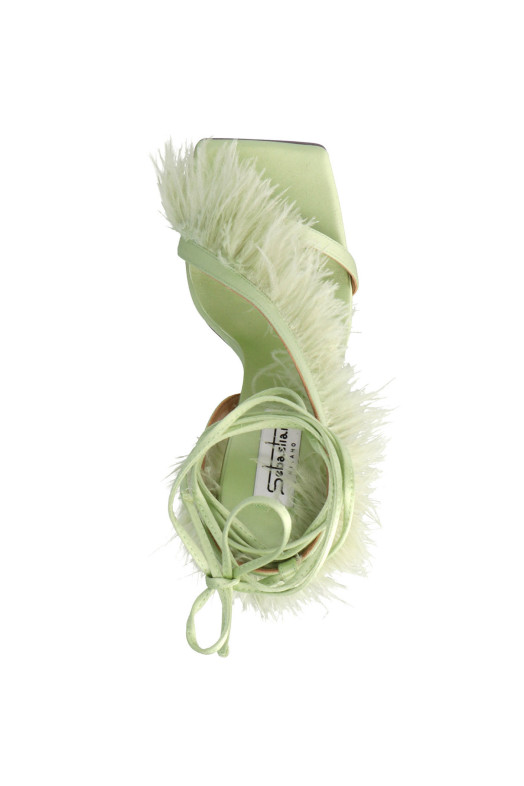 Сандалии «Feather Wrap» Зеленые SEBASTIAN SE1101OLIVEGREEN