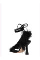 'Feather Wrap’ sandals Black