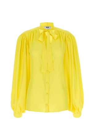 Рубашка с бантиком Желтый MSGM 3641MDE2424710606