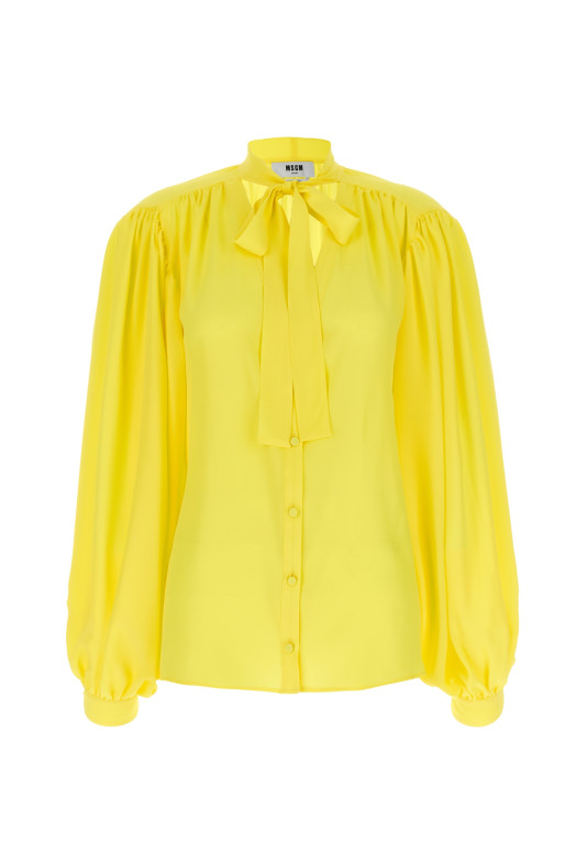 Рубашка с бантиком Желтый MSGM 3641MDE2424710606