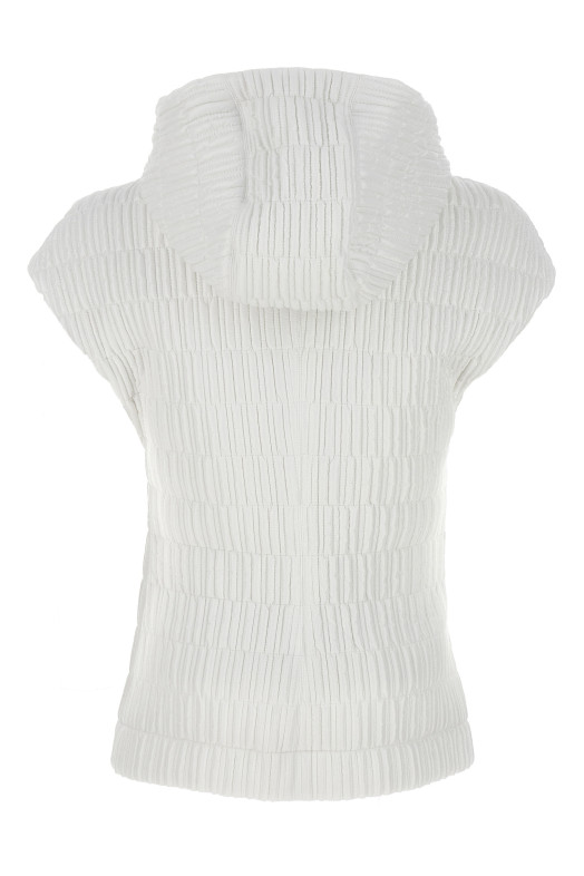 Жилет с капюшоном Белый FERRAGAMO 771340OPTICWHITE