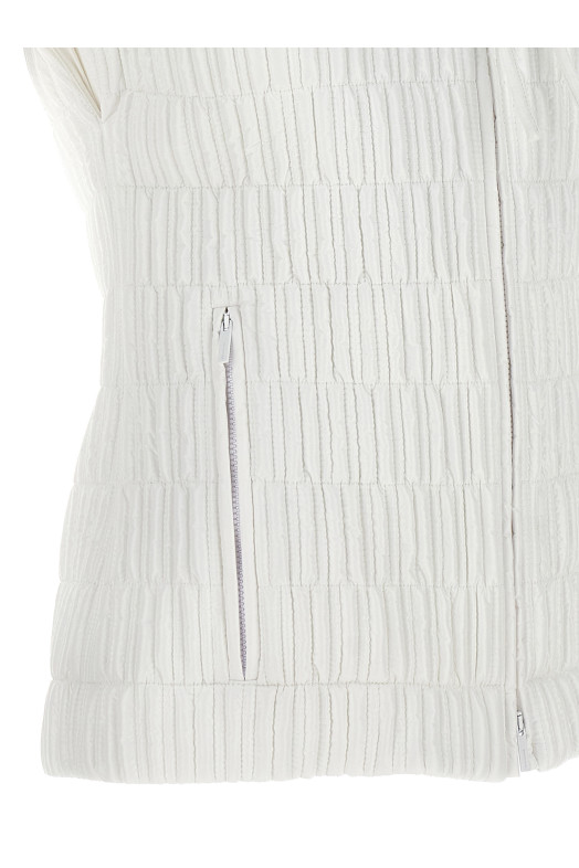 Жилет с капюшоном Белый FERRAGAMO 771340OPTICWHITE