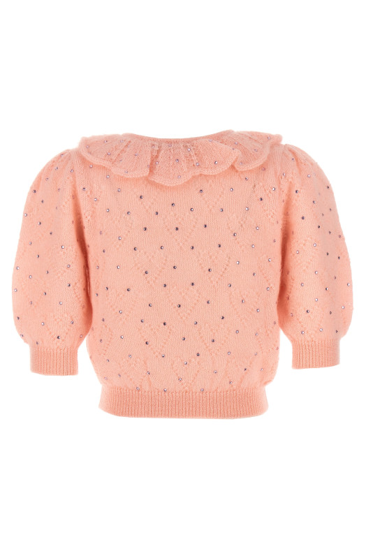 Rhinestone sweater Pink