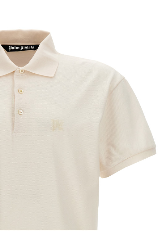 'Monogram' polo shirt White
