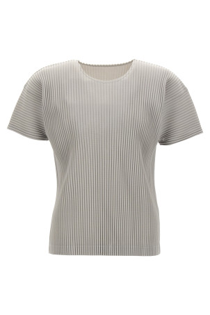 Плісирована футболка Сіра HOMME PLISSE' ISSEY MIYAKE HP47JK42011