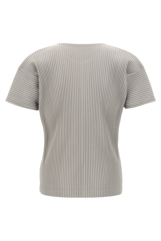 Плиссированная футболка Серая HOMME PLISSE' ISSEY MIYAKE HP47JK42011