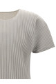 Плиссированная футболка Серая HOMME PLISSE' ISSEY MIYAKE HP47JK42011