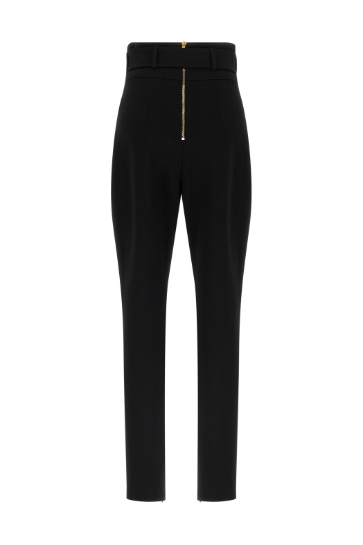 Брюки с поясом Черные BALMAIN GF1PL024JL050PA