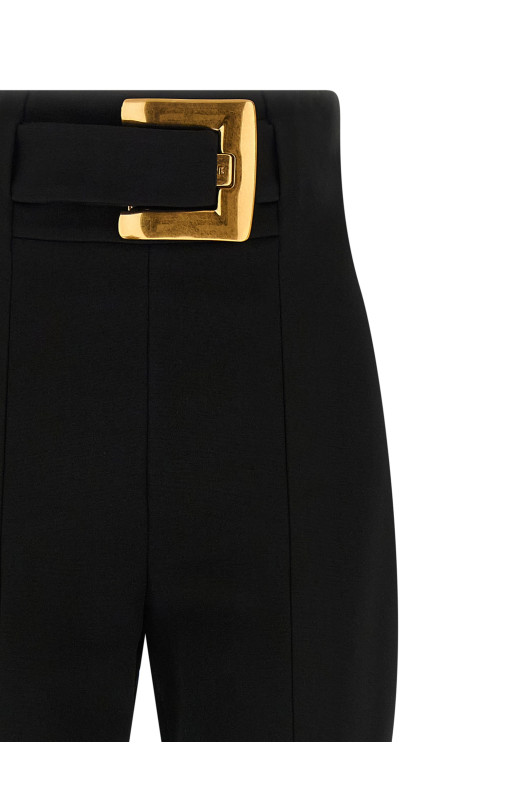 Брюки с поясом Черные BALMAIN GF1PL024JL050PA