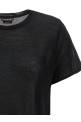 Silk t-shirt Black