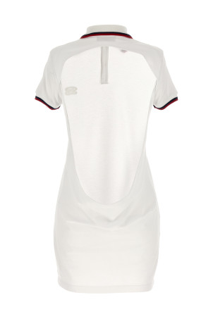 Платье-поло с вырезом Maxi Белое DSQUARED2 S72CV0477S22743100