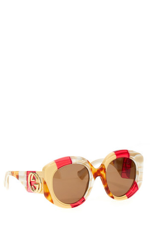 Трехцветные солнцезащитные очки Разноцветные GUCCI 733350J07412623