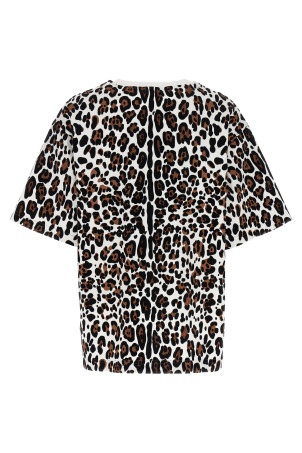 Animal print logo plaque T-shirt Multicolor