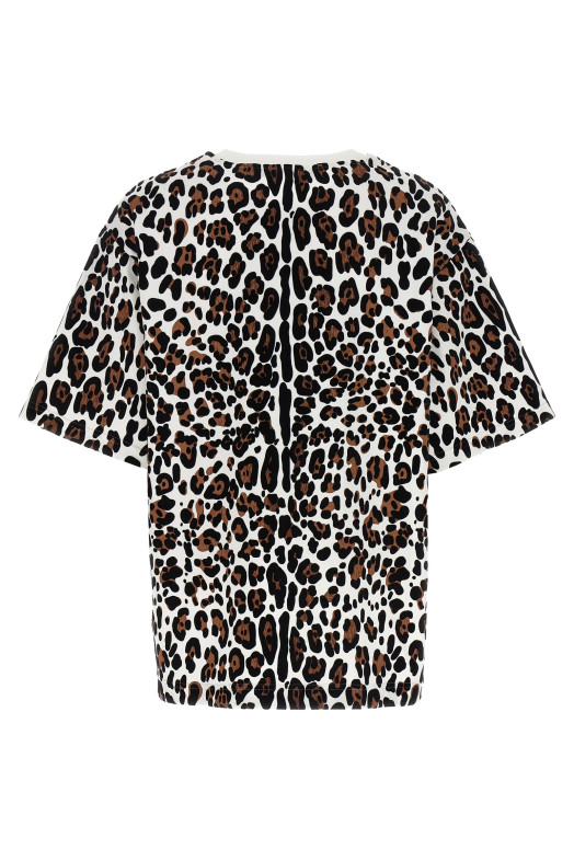 Animal print logo plaque T-shirt Multicolor