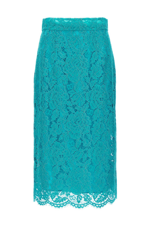 Кружевная юбка BLUE DOLCE & GABBANA F4B7ITHLM7LB4469