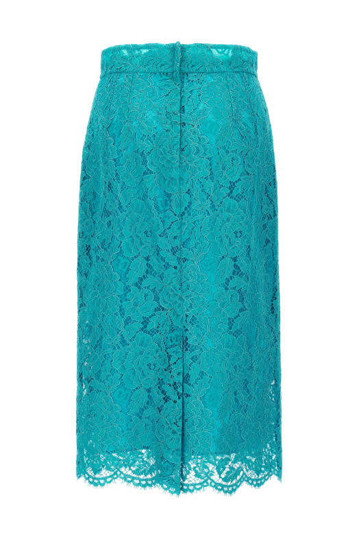 Кружевная юбка BLUE DOLCE & GABBANA F4B7ITHLM7LB4469