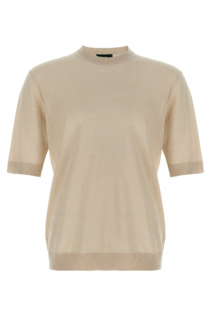 Linen cotton t-shirt White